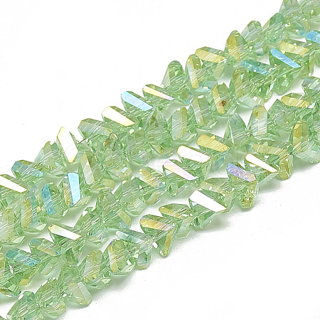 Electroplate Glass Beads Strands X-EGLA-Q103-A02-1