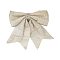 Christmas Cloth Big Bowknot Pendant Decorations, for Christmas Tree Hanging Ornaments, Wheat, 305x270x30mm