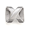 Tarnish Resistant 304 Stainless Steel Slide Charms, Infinity, Stainless Steel Color, 17.5x15.5x5mm, Hole: 3.5x13mm