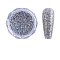 Shiny Nail Art Glitter Powder, with, DIY Sparkly Paillette Tips Nail, Silver, 0.1~0..5x0.1~0.5mm, about 1g/box