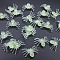 Plastic Simulation Spider, Halloween Spider Halloween Decoration, Haunted House Decor, White, 20mm, 20pcs/set