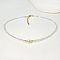 Natural Freshwater Pearl & Glass Beaded Necklaces for Women, Clear