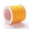 Braided Nylon Thread, DIY Material for Jewelry Making, Gold, 0.8mm, 100yards/roll