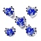 Handmade Lampwork Beads, with Enamel, Heart, Royal Blue, 14~15x15~15.5x8.5~9.5mm, Hole: 1.4mm