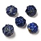 Natural Lapis Lazuli Carved Beads, Flower, 11.5~14x12.5~13.5x6~7.5mm, Hole: 0.8mm