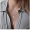 Alloy Pendant Layered Chain Necklaces for Women, Golden, Flat Round, 17.72 inch(45cm)