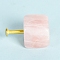 Rose Quartz Drawer Knobs, Drawer Pulls Handle, Iron Screw, for Home, Cabinet, Cupboard and Dresser, 20~30mm