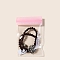 Clear PVC Jewelry Packaging Zip Lock Bags, Waterproof Self-sealing Bags, Rectangle, Pink, 12x8cm