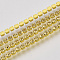 Electrophoresis Brass Rhinestone Strass Chains, Rhinestone Cup Chains, Citrine, SS6.5, 2~2.1mm