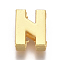 Alloy Slide Charms, Letter N, 12.5x10x4mm, Hole: 1.5x8mm