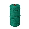 Cotton Macrame Cord, Round Macrame Rope for Wall Hangers, Boho Decorations, DIY Macrame Craft, Green, 3mm, about 54.68 Yards(50m)/Roll