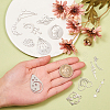 15Pcs 15 Styles 201 Stainless Steel Pendants STAS-CJ0001-190-4