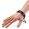 Stone Multi-strand Braided Bead Bracelet for Men Women BJEW-JB06916-4