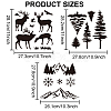 MAYJOYDIY US 3Pcs 3 Styles Mountain Forest Deer PET Hollow Out Drawing Painting Stencils DIY-MA0001-70A-2
