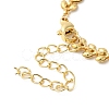 Brass Cob Chain Bracelets for Women BJEW-G672-02G-3