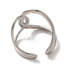 304 Stainless Steel Open Cuff Ring RJEW-C068-05G-P-2