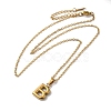 PVD Vacuum Plating 201 Stainless Steel Necklaces NJEW-H033-01G-B-2