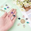 SUPERFINDINGS 16Pcs 8 Color Druzy Resin Pendants RESI-FH0001-36-3