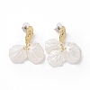 Acrylic Imitation Shell Dangle Earrings EJEW-L281-05LG-1