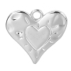 Stainless Steel Heart Pendants FIND-PW0011-042P-1