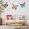 Gorgecraft Butterfly Iron Art Wall Hanging Decorations Creative Butterfly Decoration Vintage Wall Decor Christmas Party Decoration DIY-GF0001-82-6