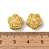 Rack Plating Hollow Brass Cubic Zirconia Beads KK-K381-16A-MG-3