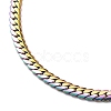 304 Stainless Steel Cuban Link Chain Necklace for Men Women NJEW-E093-01MC-01-3
