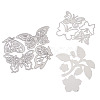 Flower & Leaf & Butterfly Frame Carbon Steel Cutting Dies Stencils DIY-TA0002-88-2