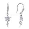 925 Sterling Silver Earring Findings STER-L056-03P-4