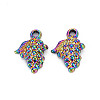 Autumn Theme Rainbow Color Alloy Pendants PALLOY-S180-259-NR-2