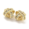 Brass with Clear Cubic Zirconia Charms KK-Q820-21G-2