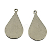 Tarnish Resistant 201 Stainless Steel Teardrop Pendants STAS-S014-1