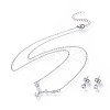 304 Stainless Steel Jewelry Sets SJEW-F211-01G-P-1