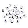 Alphabet Acrylic Beads Sets MACR-TA0001-02-4