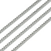304 Stainless Steel Curb Chain Twist Link Chains CHS-K001-18-2.2mm-1