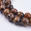 Natural Tiger Eye Round Bead Strands G-R203-8mm-3