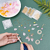 Plastic DIY Flower Petals Shape Jewelry Crafts DIY-WH0246-98-3