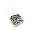 80Pcs 10 Style Celestial Alloy Enamel Pendants ENAM-LS0001-30-7