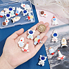 PandaHall Elite 20Pcs 10 Styles Space Theme Opaque Resin Pendants FIND-PH0006-16-3