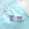 Hypoallergenic Bioceramics Zirconia Ceramic Butterfly Stud Earrings EJEW-C065-01B-2