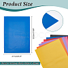  7 Sheets 7 Colors A4 PVC Frosted Sheet DIY-NB0008-27-2