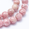 Natural Rhodochrosite Beads Strands G-J369-03-10mm-3