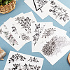 Gorgecraft 9Pcs 9 Style Waterproof Cool Sexy Body Art Removable Temporary Tattoos Paper Stickers STIC-GF0001-14-4