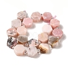 Natural Pink Opal Beads Strands G-P534-A10-01-3