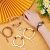   10Pcs 5 Colors Braided Nylon Cord Macrame Pouch Bracelet Making BJEW-PH0004-15-3