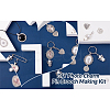 Fashewelry DIY Charm Drop Safety Pin Brooch Making Kit DIY-FW0001-26-17