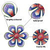 Crafans 3D Iron Flower and Ladybug Big Pendants AJEW-CF0001-19-4