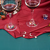 304 Stainless Steel Wine Glass Charms Rings STAS-CD0001-02-13