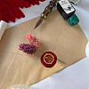 Golden Plated Brass Sealing Wax Stamp Head AJEW-WH0208-958-6