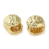 Rack Plating Brass Hammered Hoop Earrings for Women EJEW-K249-09G-2